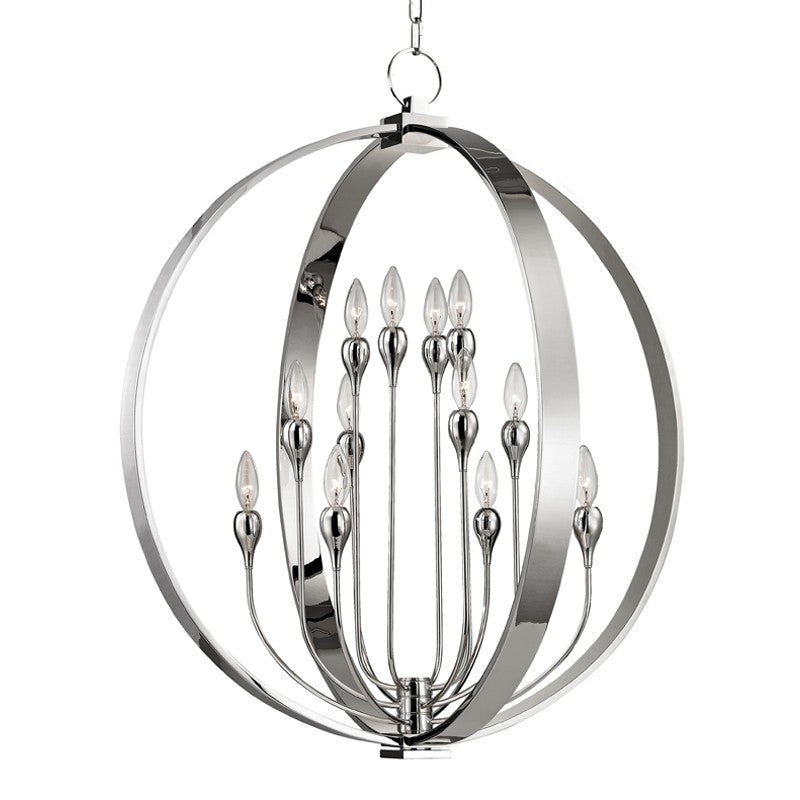 Hudson Valley - 6730-PN - 12 Light Lantern - Dresden - Polished Nickel