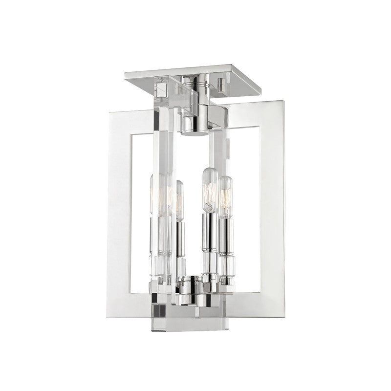 Hudson Valley - 9311-PN - Four Light Semi Flush Mount - Wellington - Polished Nickel