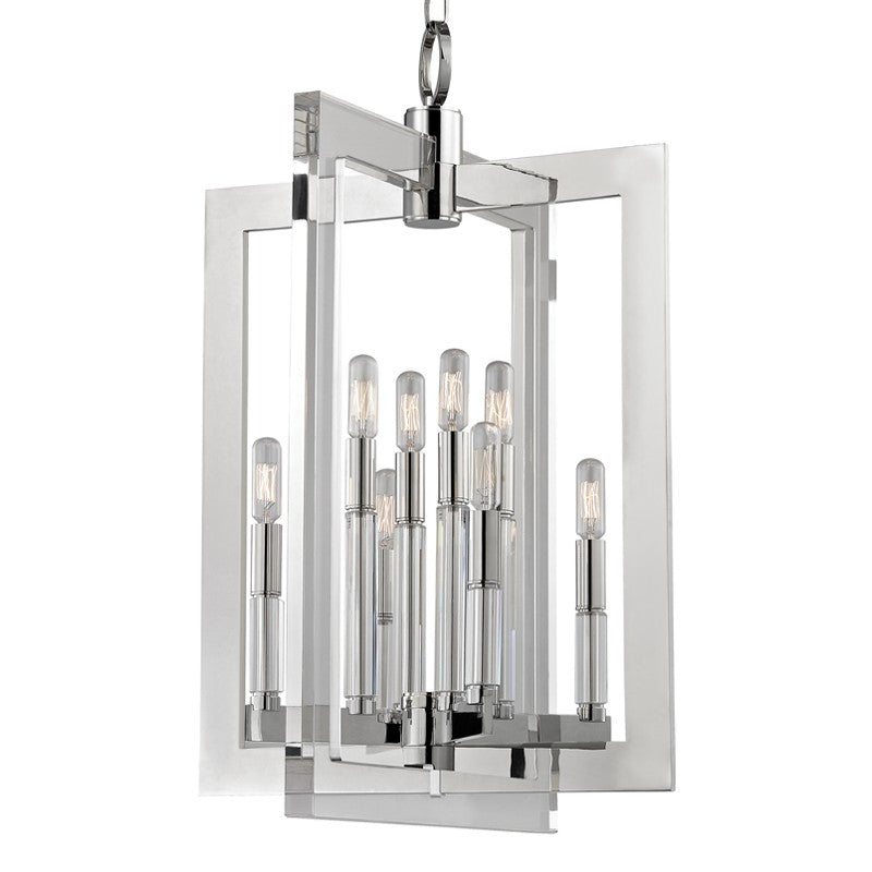Hudson Valley - 9323-PN - Eight Light Chandelier - Wellington - Polished Nickel