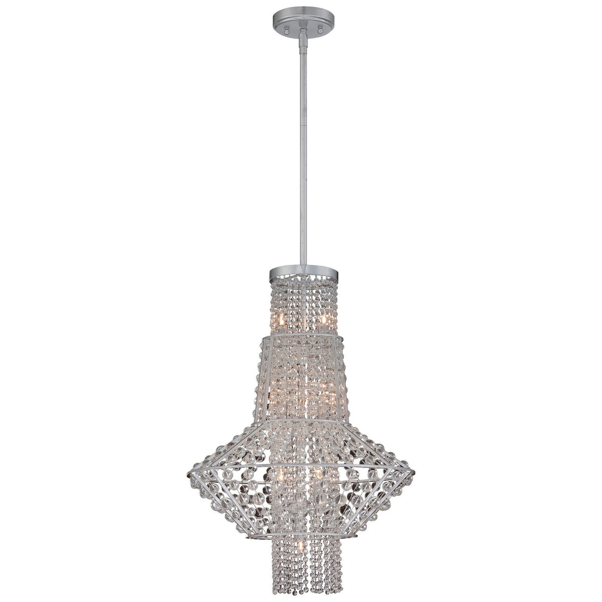 Metropolitan - N7307-598 - Seven Light Pendant - Saybrook - Catalina Silver
