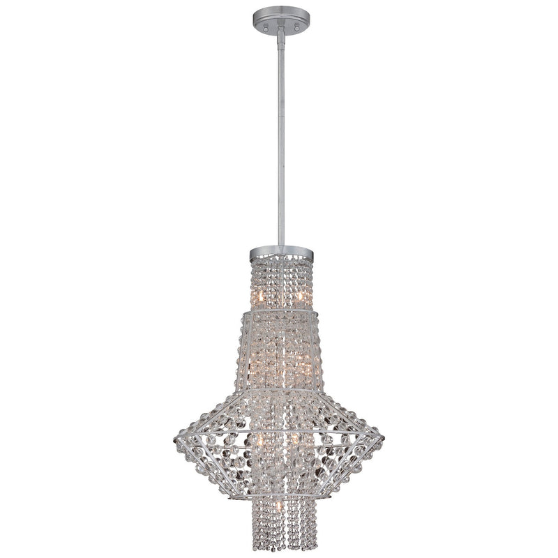 Metropolitan - N7307-598 - Seven Light Pendant - Saybrook - Catalina Silver
