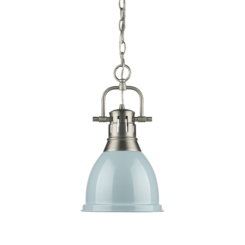 Golden - 3602-S PW-SF - One Light Pendant - Duncan - Pewter