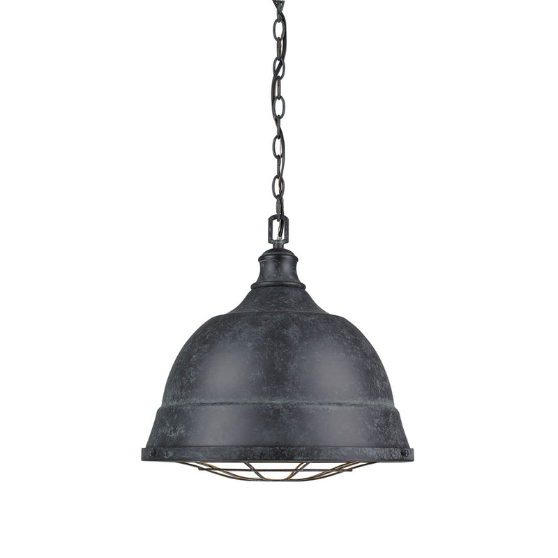 Golden - 7312-L BP - Two Light Pendant - Bartlett - Black Patina