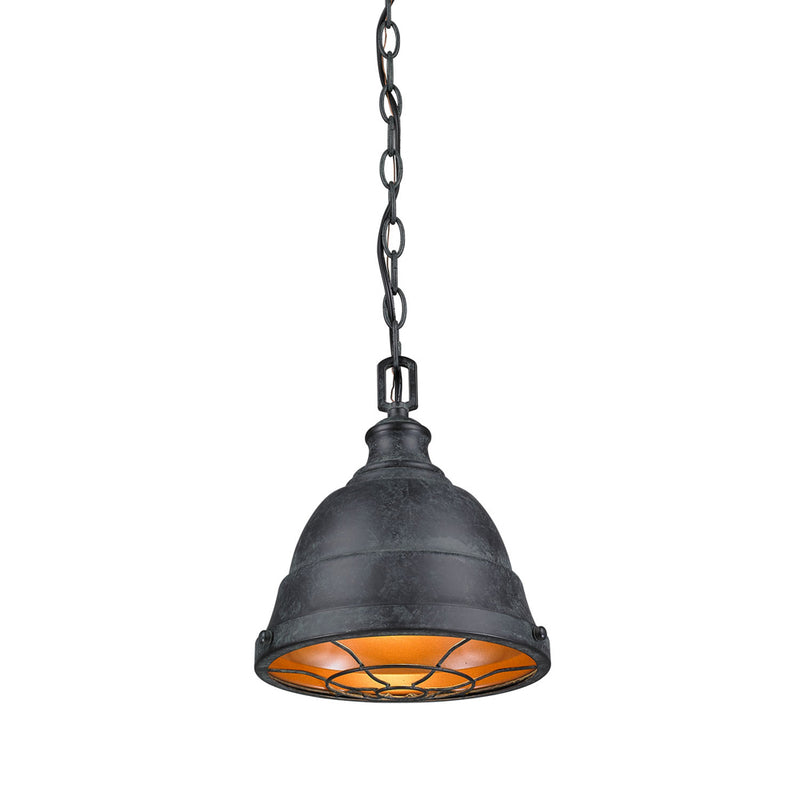 Golden - 7312-S BP - One Light Mini Pendant - Bartlett - Black Patina