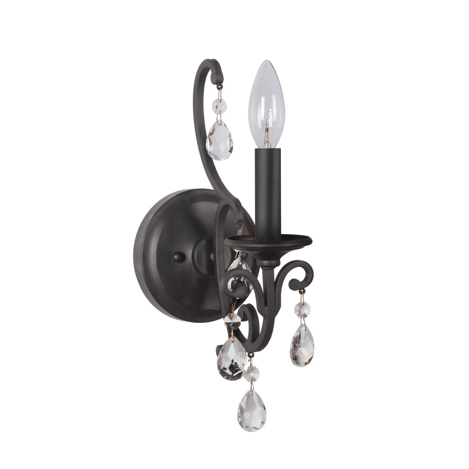 Craftmade - 38961-MBK - One Light Wall Sconce - Bentley - Matte Black