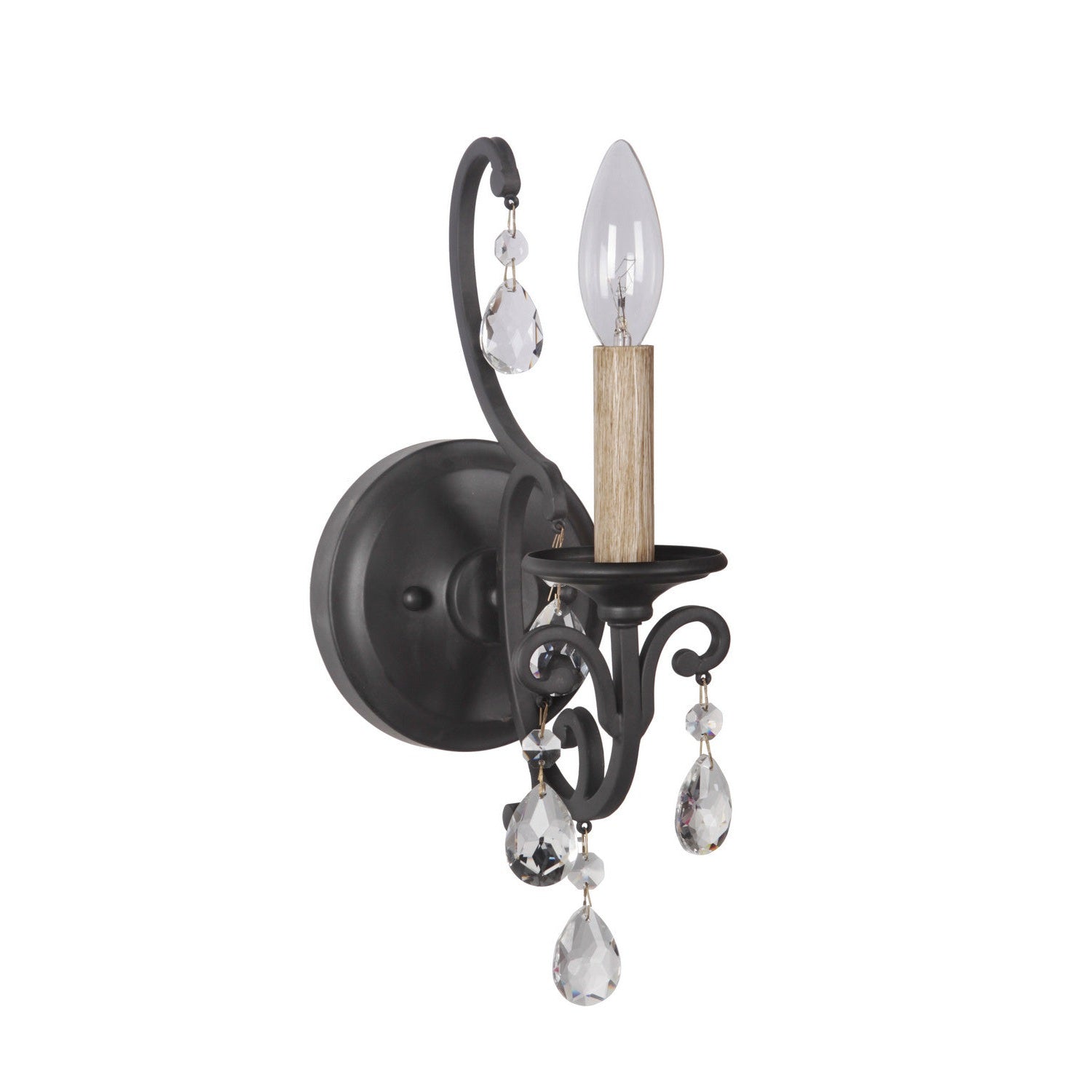 Craftmade - 38961-MBK - One Light Wall Sconce - Bentley - Matte Black