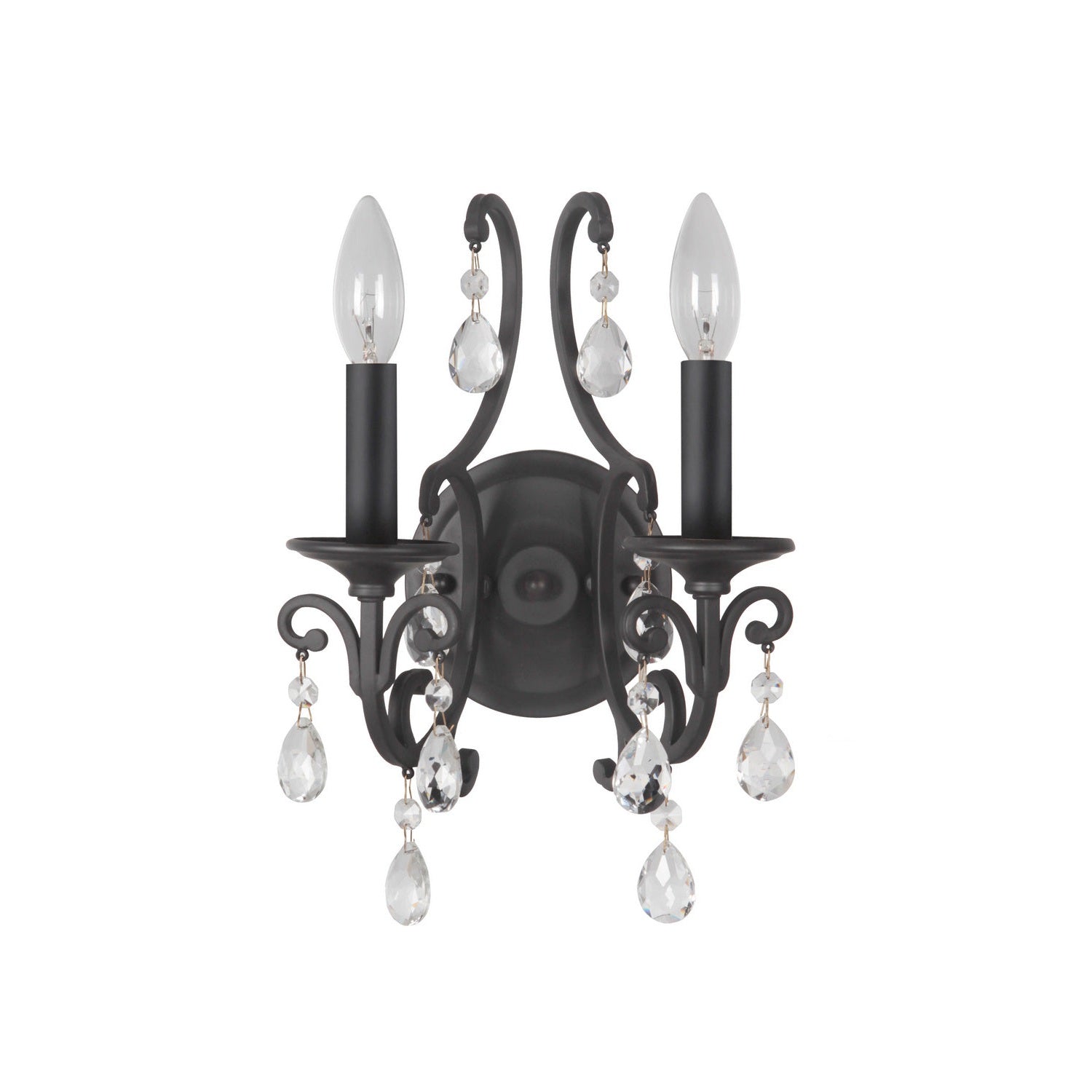 Craftmade - 38962-MBK - Two Light Wall Sconce - Bentley - Matte Black