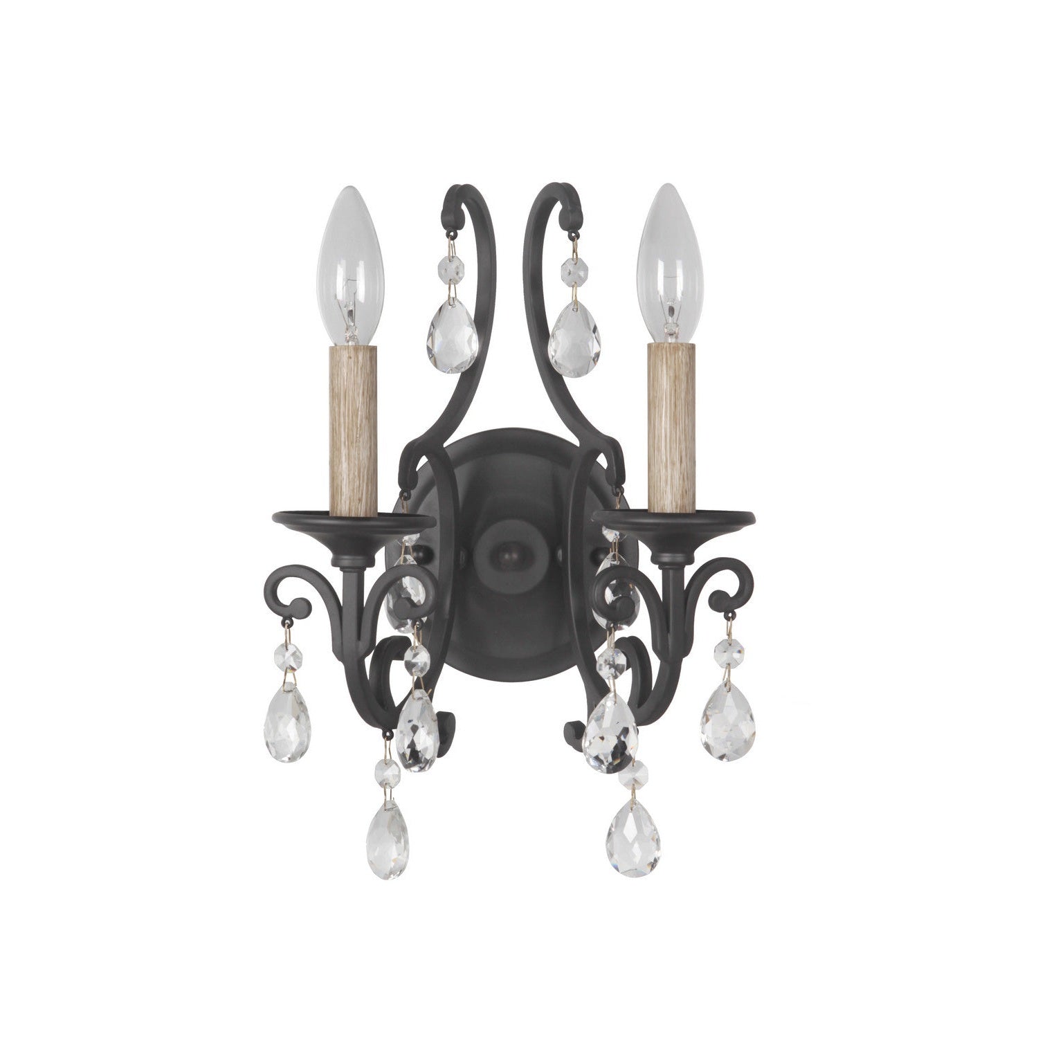 Craftmade - 38962-MBK - Two Light Wall Sconce - Bentley - Matte Black