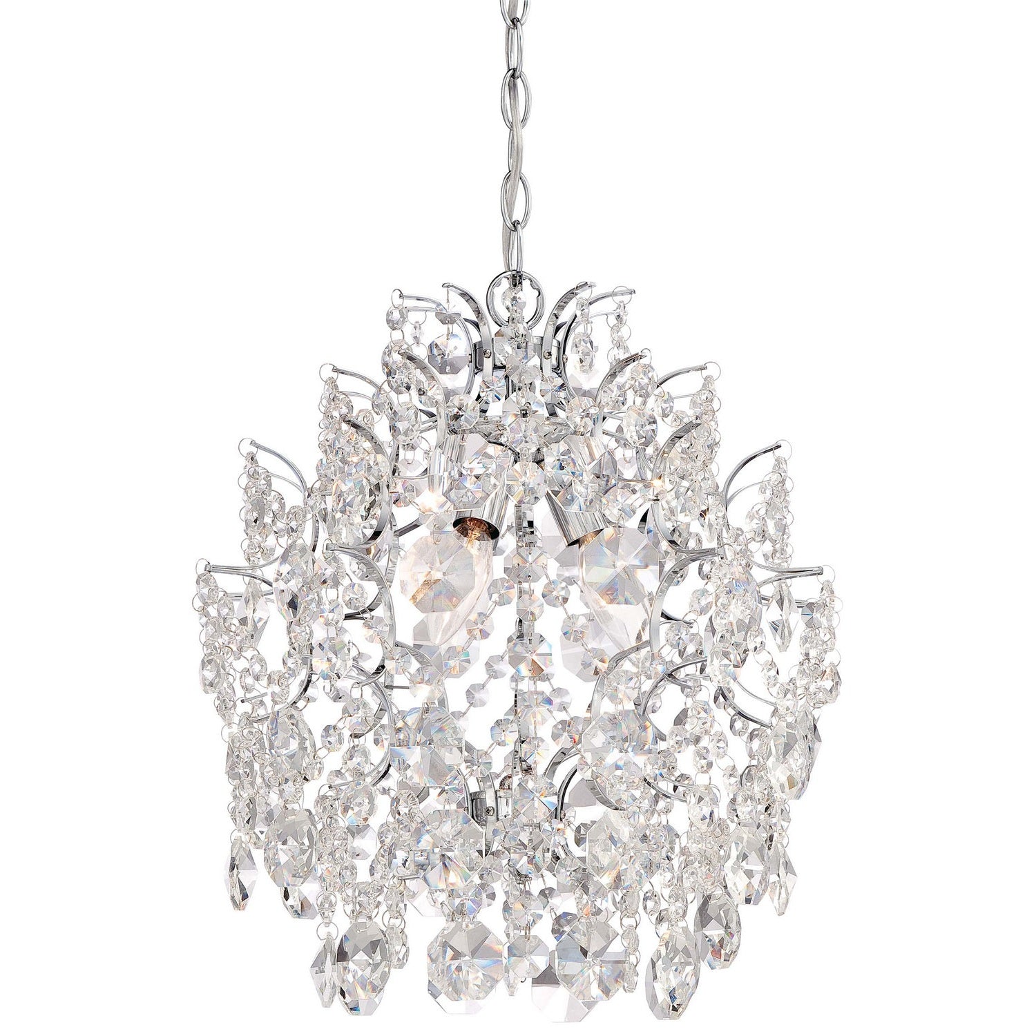 Minka-Lavery - 3150-77 - Three Light Mini Chandelier - Isabella'S Crown - Chrome