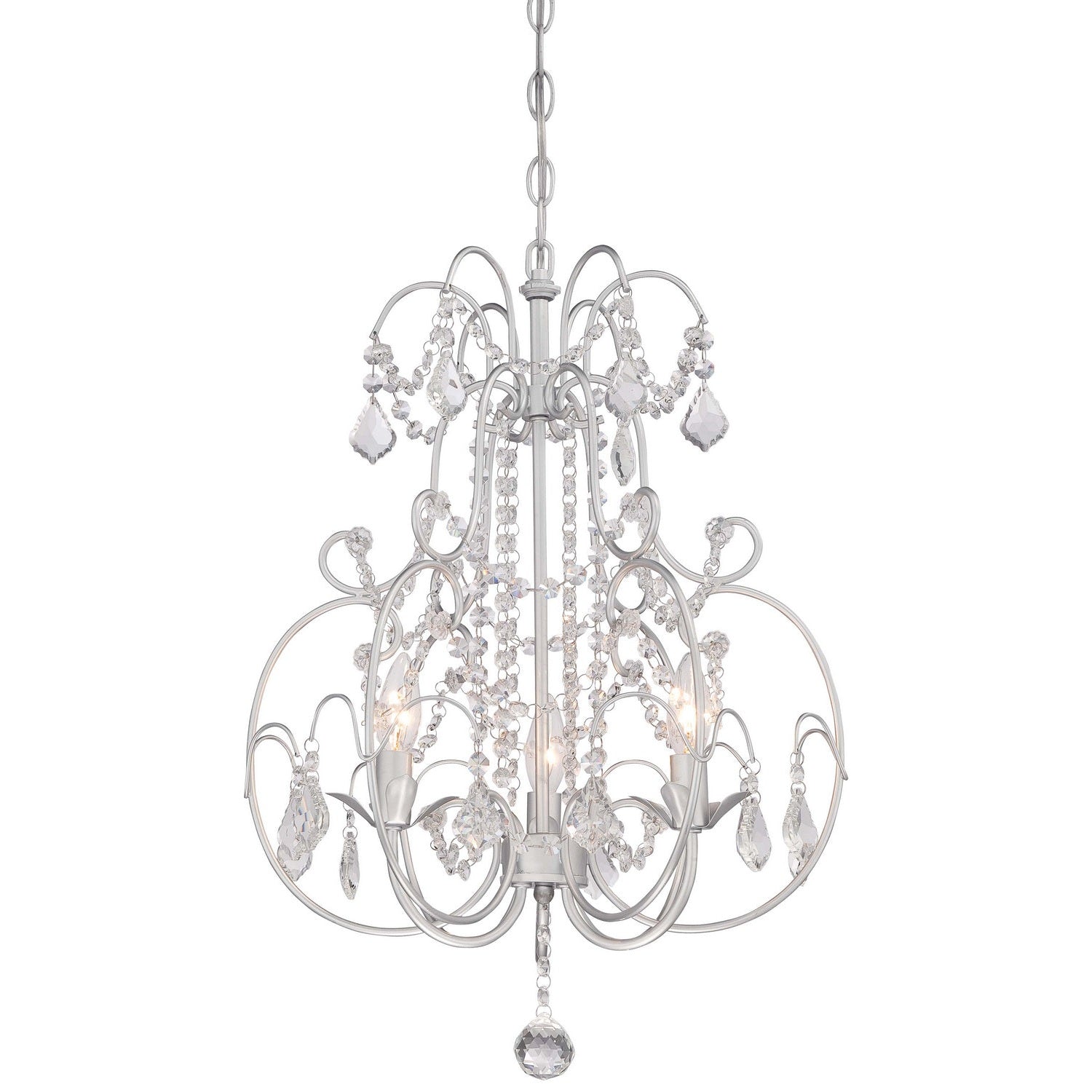 Minka-Lavery - 3153-599 - Three Light Mini Chandelier - Isabella`S Crown - Vintage Silver