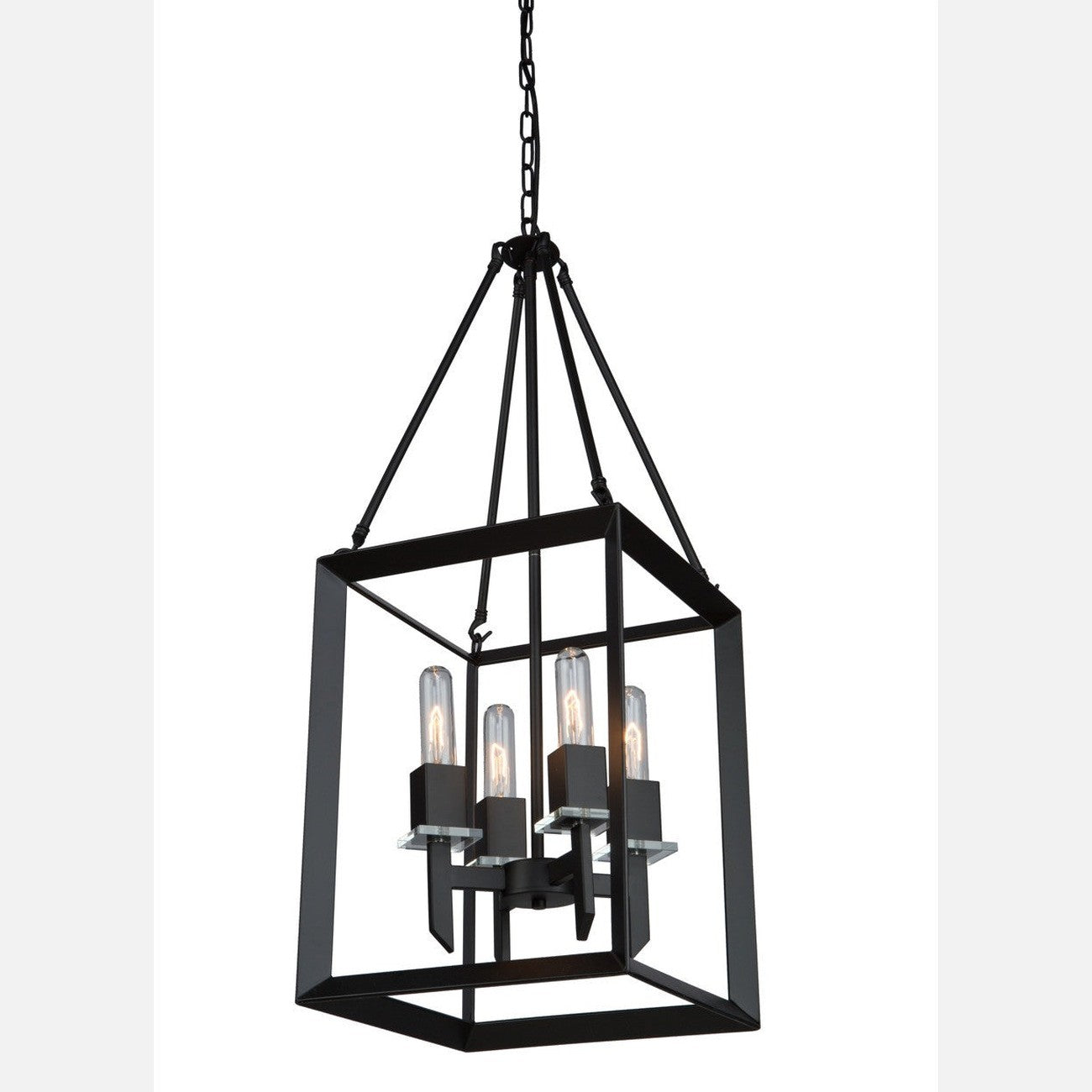 Artcraft - AC10064 - Four Light Chandelier - Vineyard - Matte Black