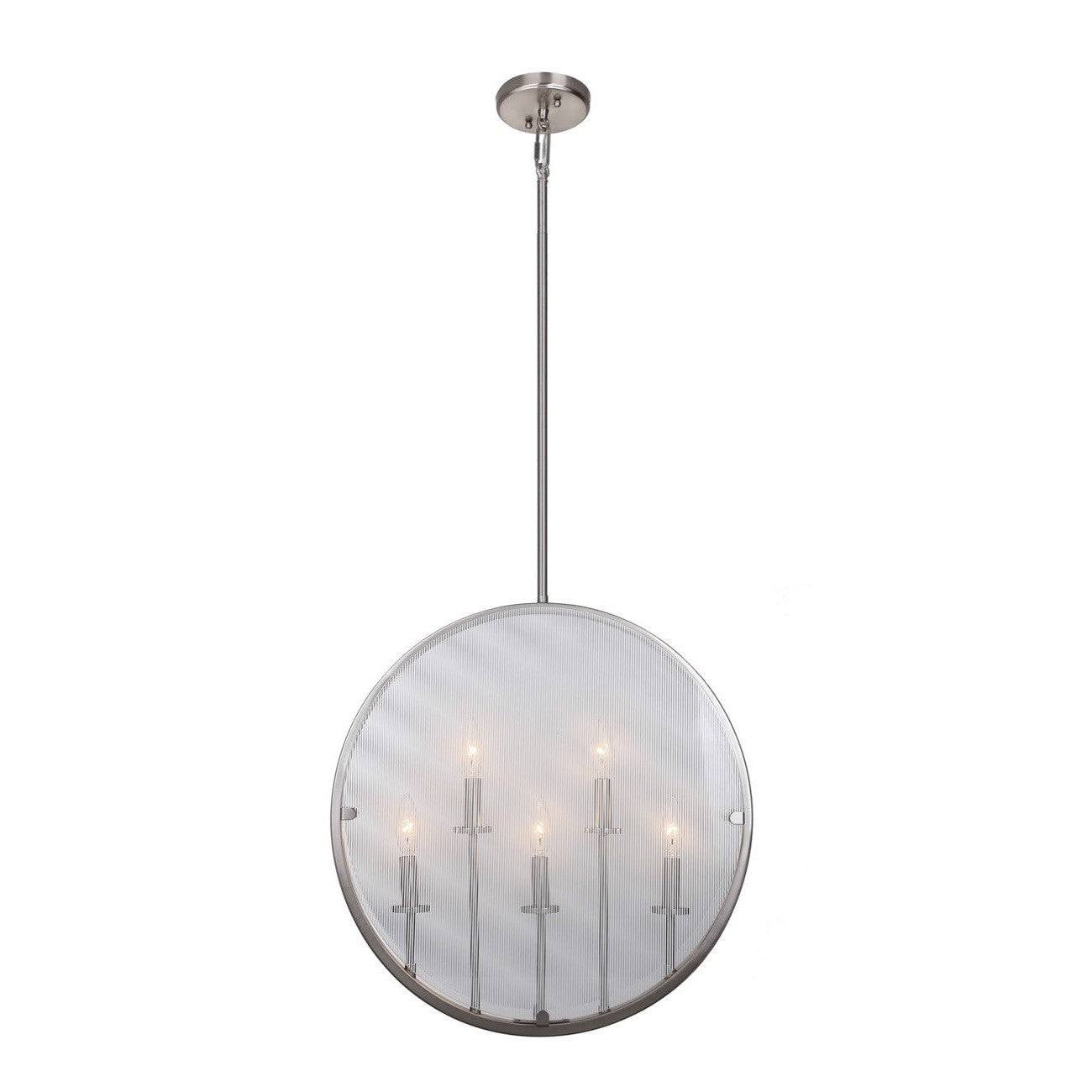 Artcraft - AC10301SN - Five Light Pendant - Harbor Point - Satin Nickel