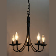 Artcraft - AC1785EB - Five Light Chandelier - Wrought Iron - Black