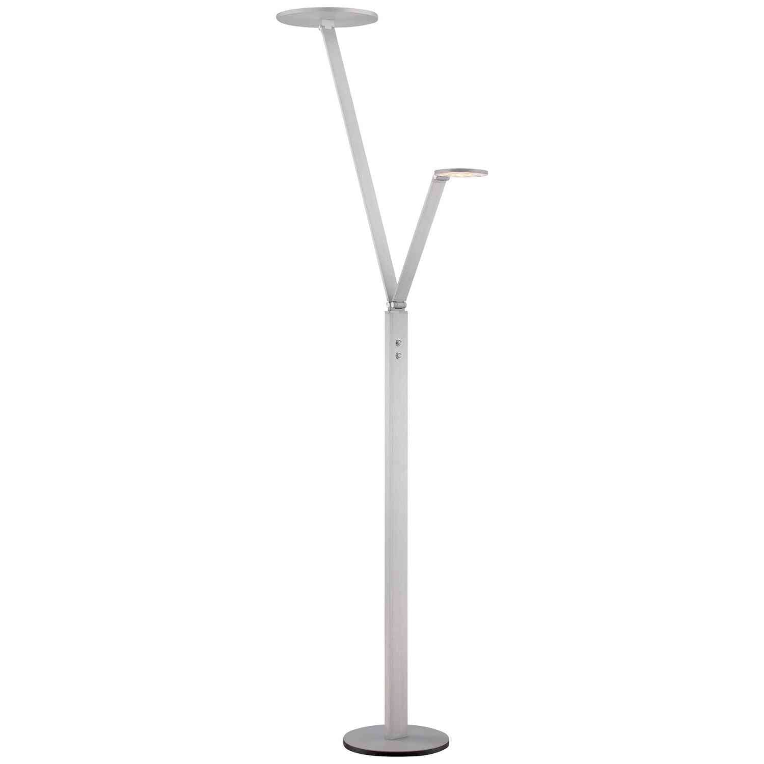 George Kovacs - P305-3-654-L - LED Floor Lamp - Task Portables - Chiseled Nickel