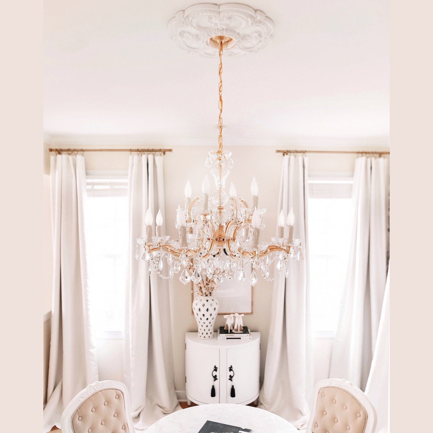 Crystorama - 4479-GD-CL-MWP - 12 Light Chandelier - Maria Theresa - Gold