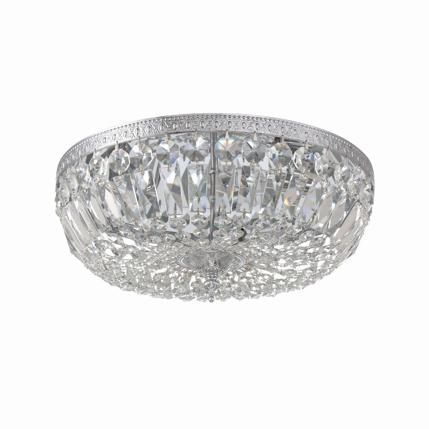 Crystorama - 716-CH-CL-MWP - Three Light Flush Mount - Ceiling Mount - Polished Chrome