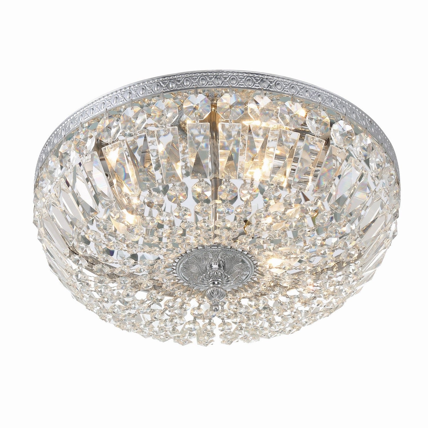Crystorama - 716-CH-CL-MWP - Three Light Flush Mount - Ceiling Mount - Polished Chrome