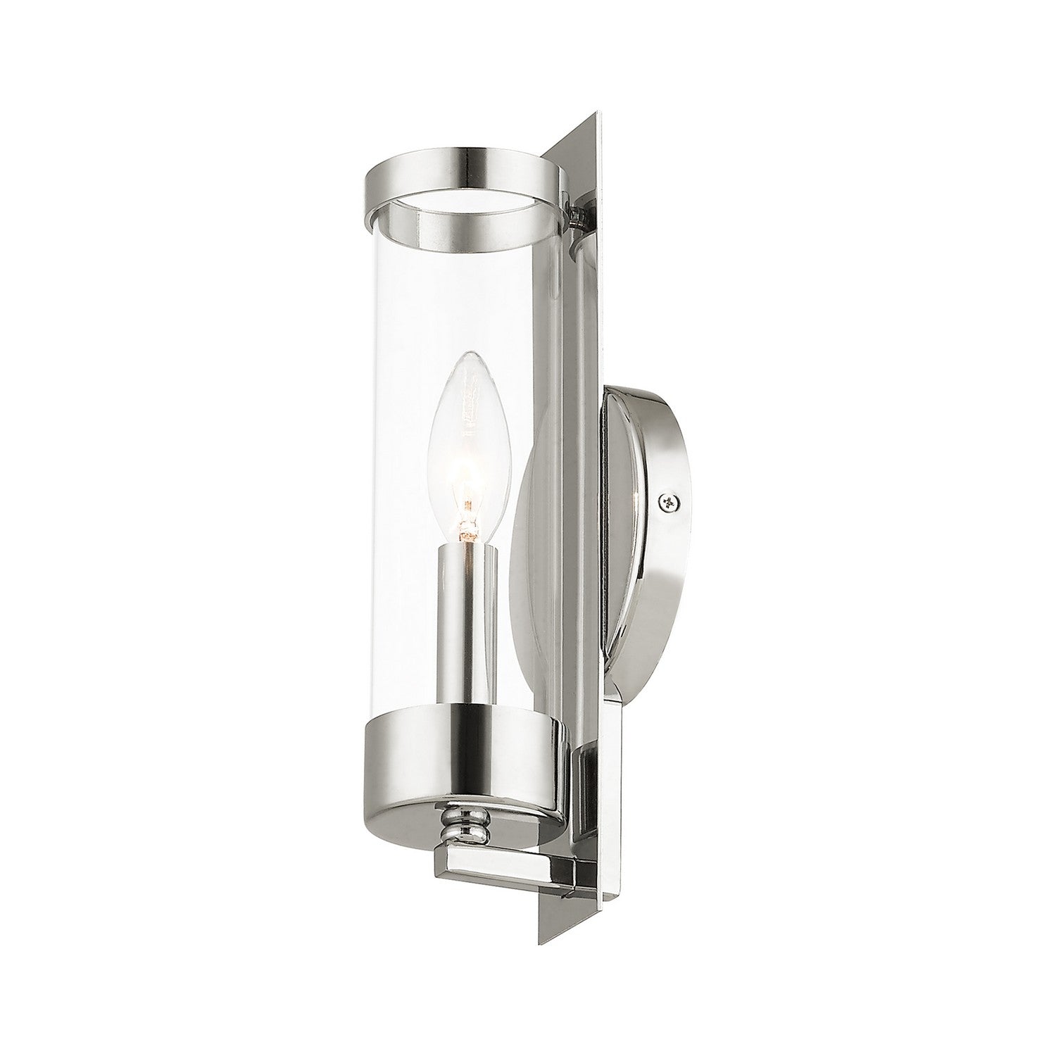 Livex Lighting - 10141-35 - One Light Wall Sconce - Castleton - Polished Nickel