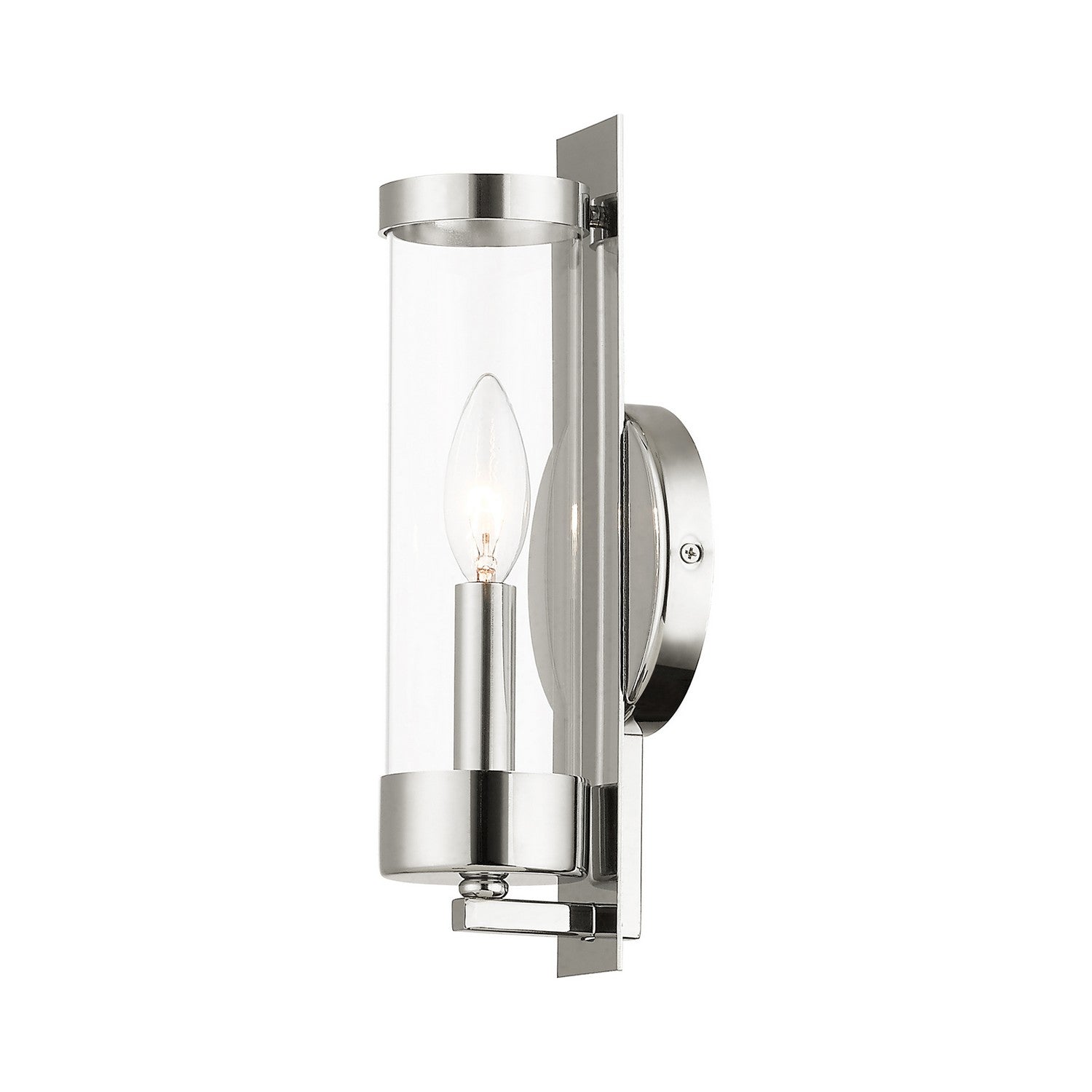 Livex Lighting - 10141-35 - One Light Wall Sconce - Castleton - Polished Nickel