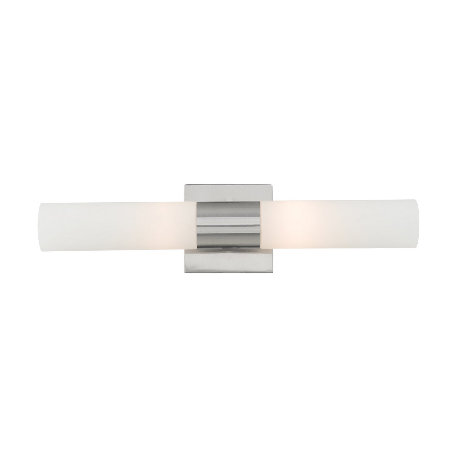 Livex Lighting - 10102-91 - Two Light Bath Vanity - Aero - Brushed Nickel