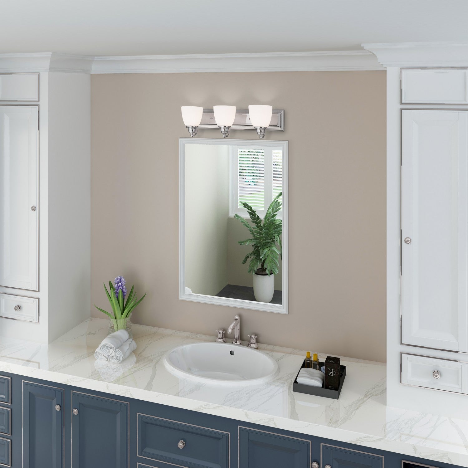 Livex Lighting - 10503-05 - Three Light Bath Vanity - Springfield - Polished Chrome