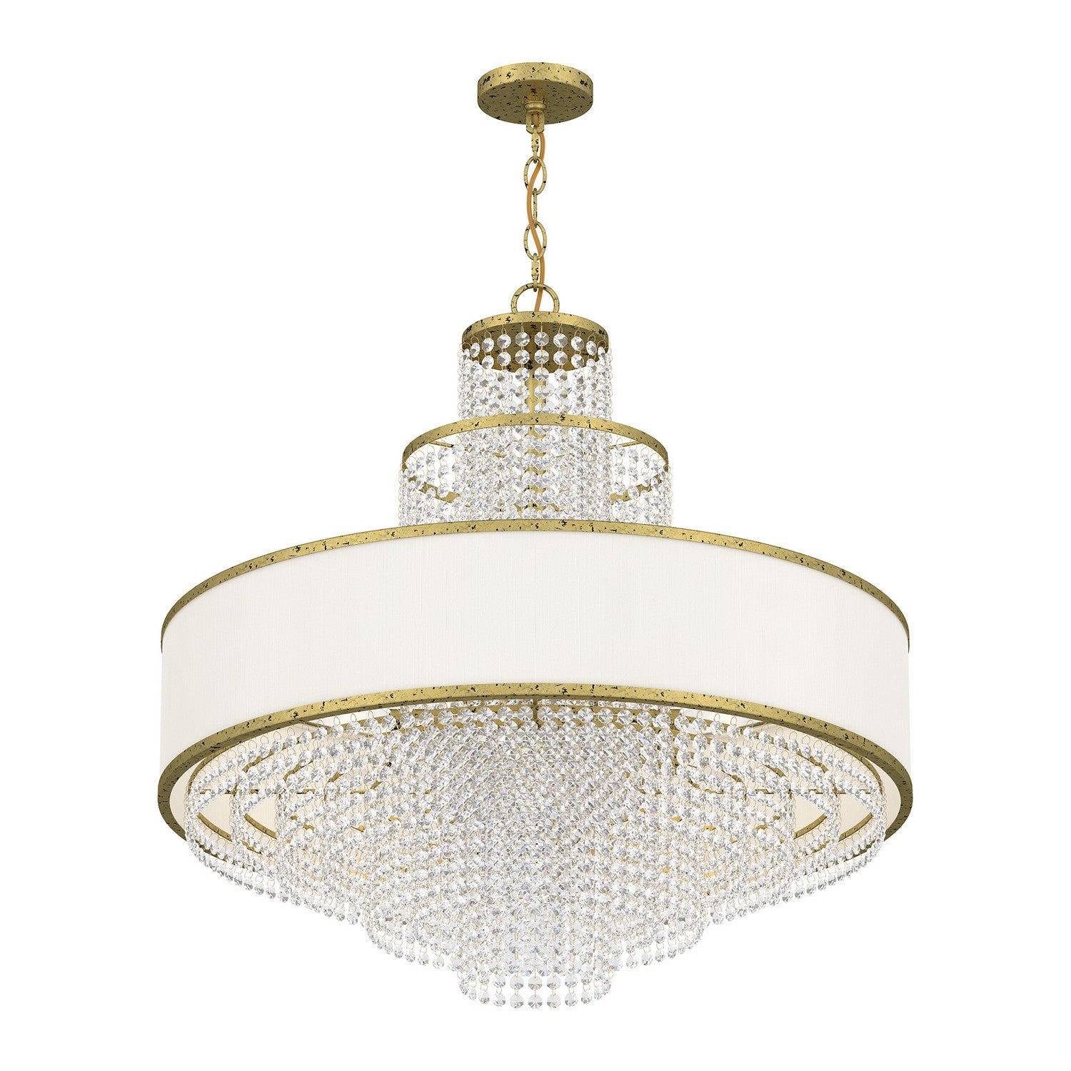 Livex Lighting - 50788-28 - Eight Light Chandelier - Prescott - Hand Applied Winter Gold