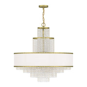 Livex Lighting - 50788-28 - Eight Light Chandelier - Prescott - Hand Applied Winter Gold