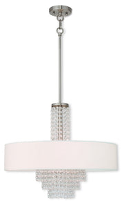 Livex Lighting - 51034-91 - Five Light Chandelier - Carlisle - Brushed Nickel