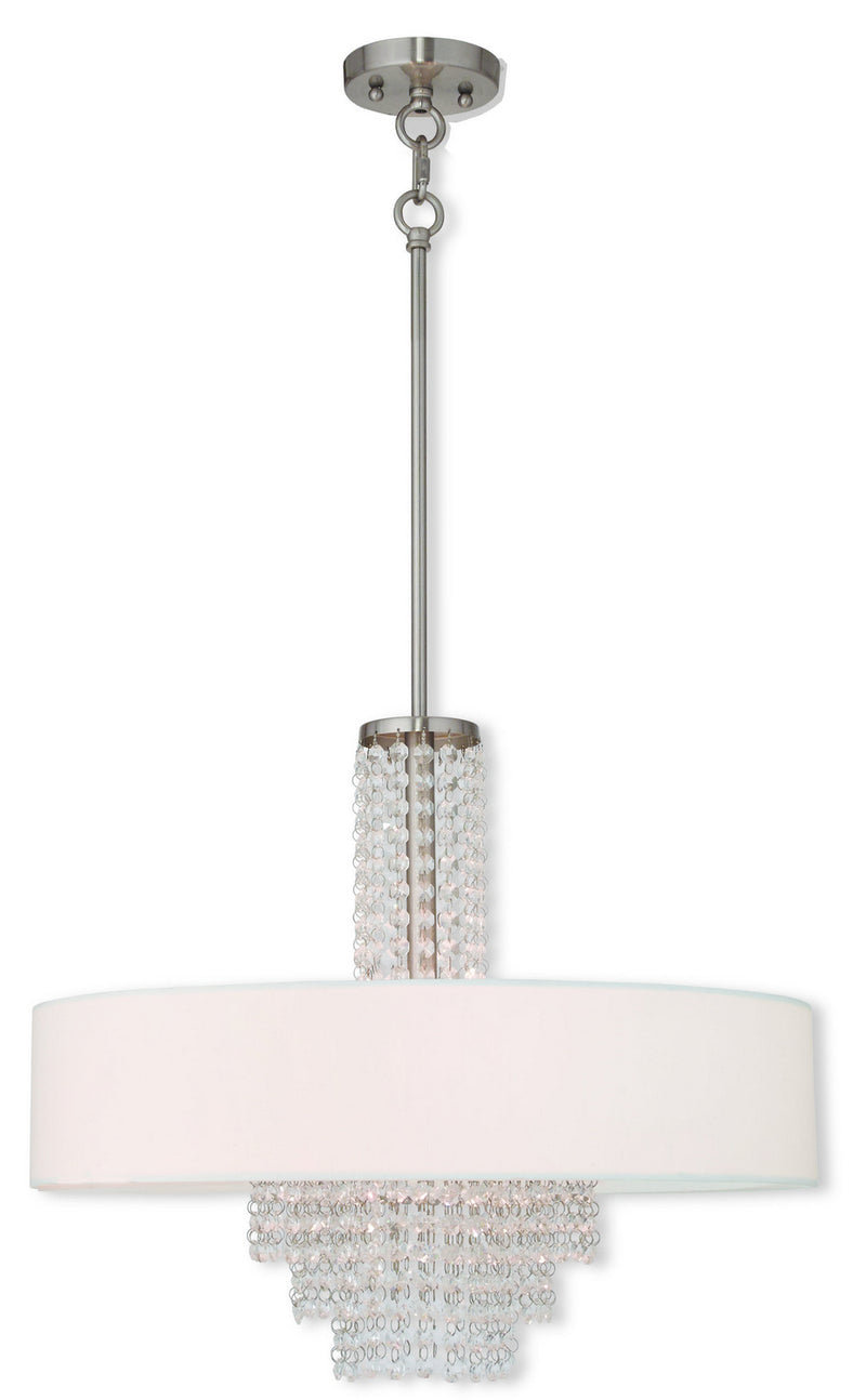 Livex Lighting - 51034-91 - Five Light Chandelier - Carlisle - Brushed Nickel