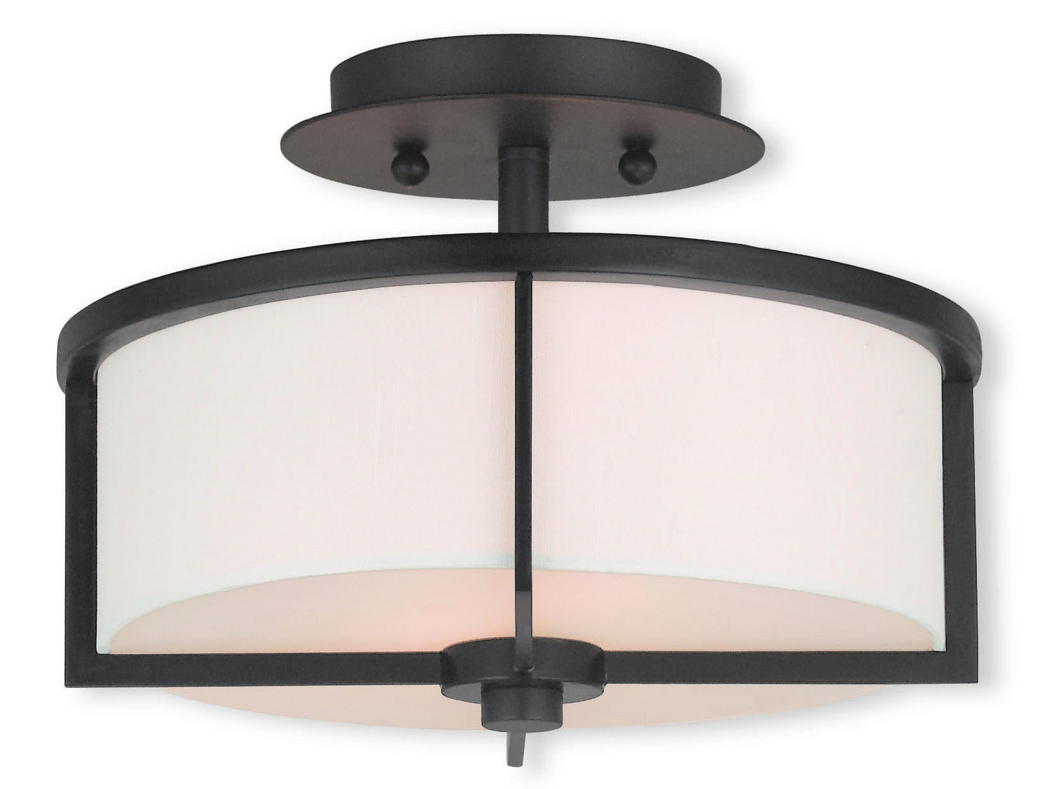 Livex Lighting - 51072-07 - Two Light Ceiling Mount - Wesley - Bronze