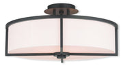 Livex Lighting - 51075-07 - Four Light Ceiling Mount - Wesley - Bronze