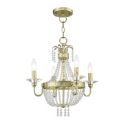 Livex Lighting - 51844-28 - Four Light Mini Chandelier/Ceiling Mount - Valentina - Hand Applied Winter Gold