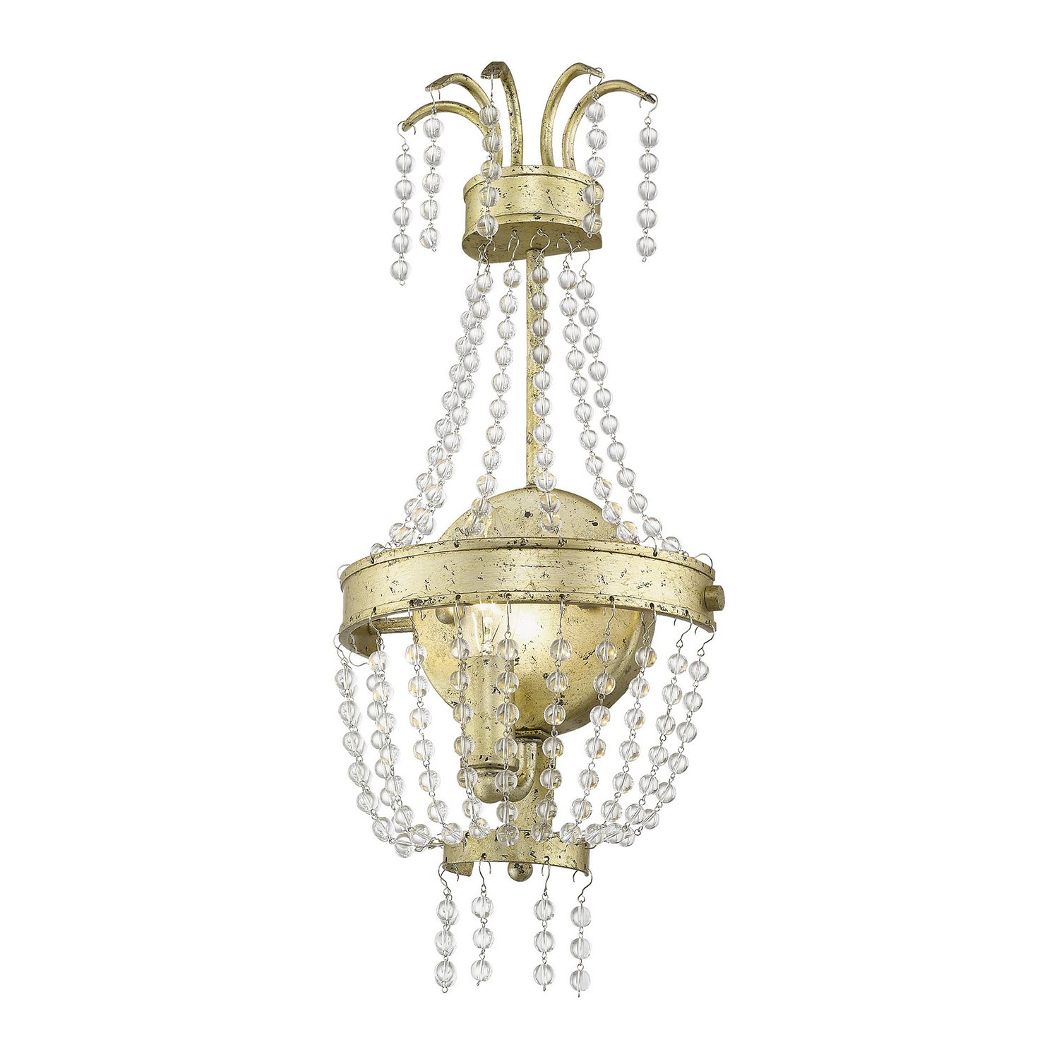 Livex Lighting - 51872-28 - One Light Wall Sconce - Valentina - Hand Applied Winter Gold