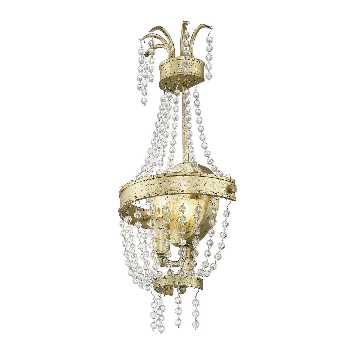 Livex Lighting - 51872-28 - One Light Wall Sconce - Valentina - Hand Applied Winter Gold