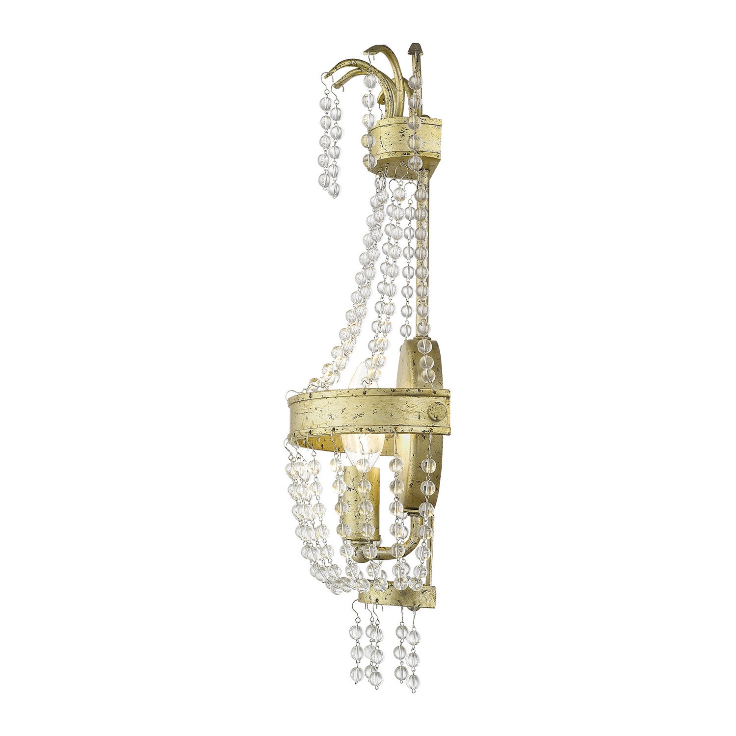 Livex Lighting - 51872-28 - One Light Wall Sconce - Valentina - Hand Applied Winter Gold