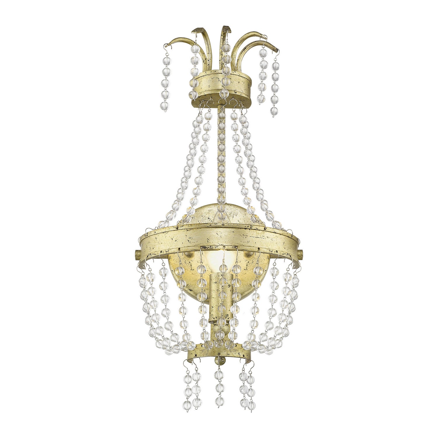 Livex Lighting - 51872-28 - One Light Wall Sconce - Valentina - Hand Applied Winter Gold