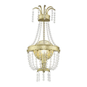 Livex Lighting - 51872-28 - One Light Wall Sconce - Valentina - Hand Applied Winter Gold