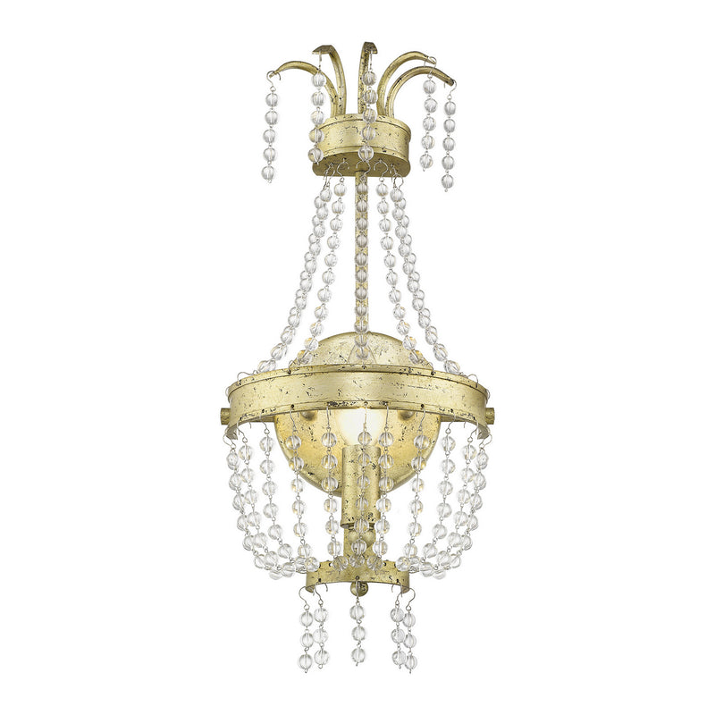 Livex Lighting - 51872-28 - One Light Wall Sconce - Valentina - Hand Applied Winter Gold