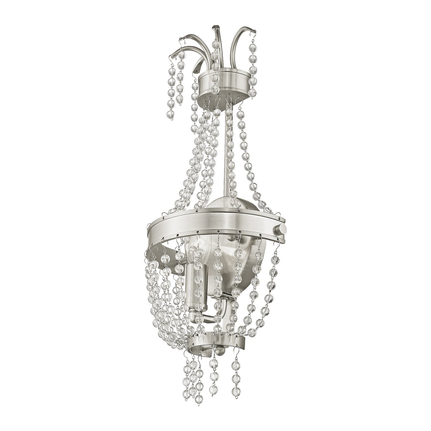 Livex Lighting - 51872-91 - One Light Wall Sconce - Valentina - Brushed Nickel