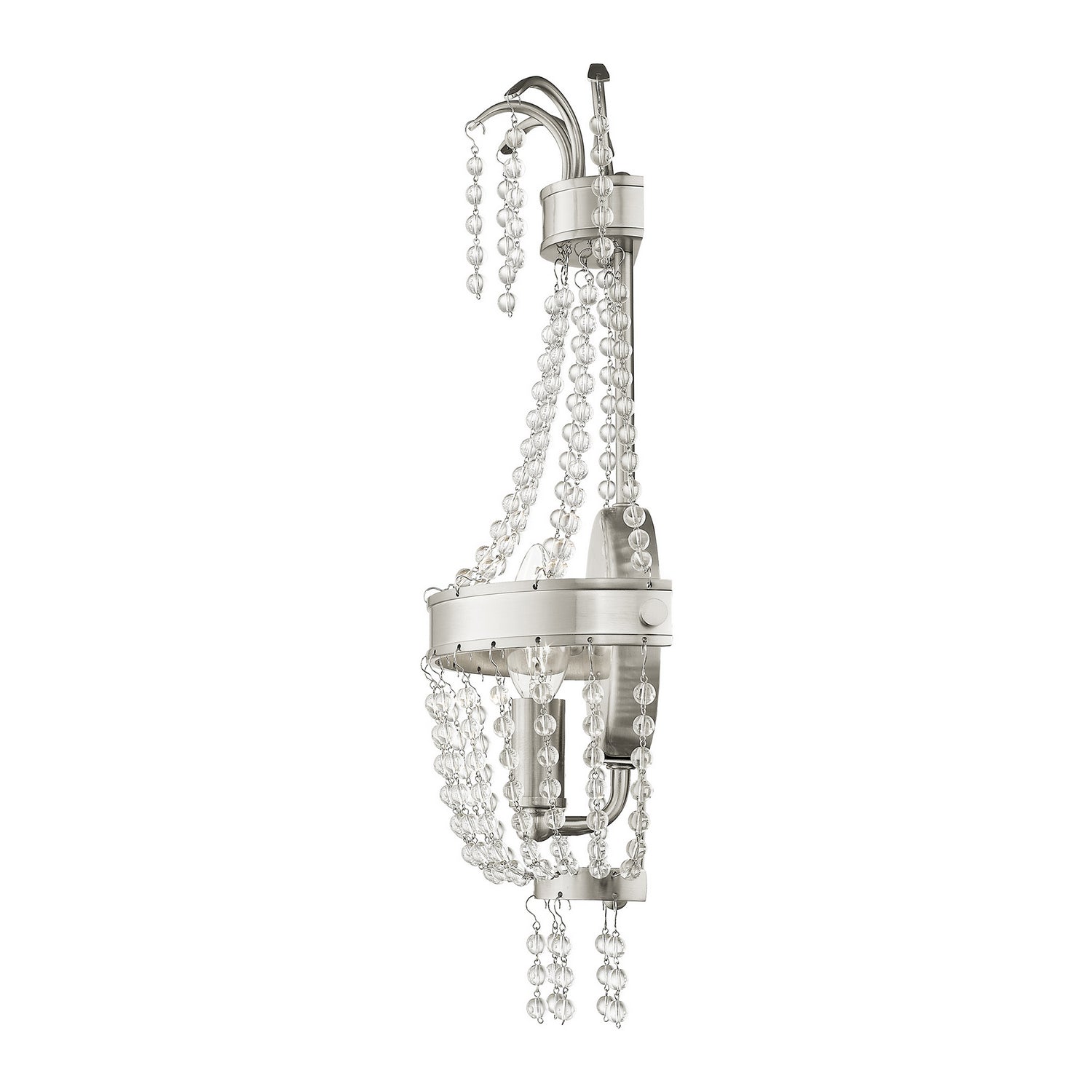 Livex Lighting - 51872-91 - One Light Wall Sconce - Valentina - Brushed Nickel