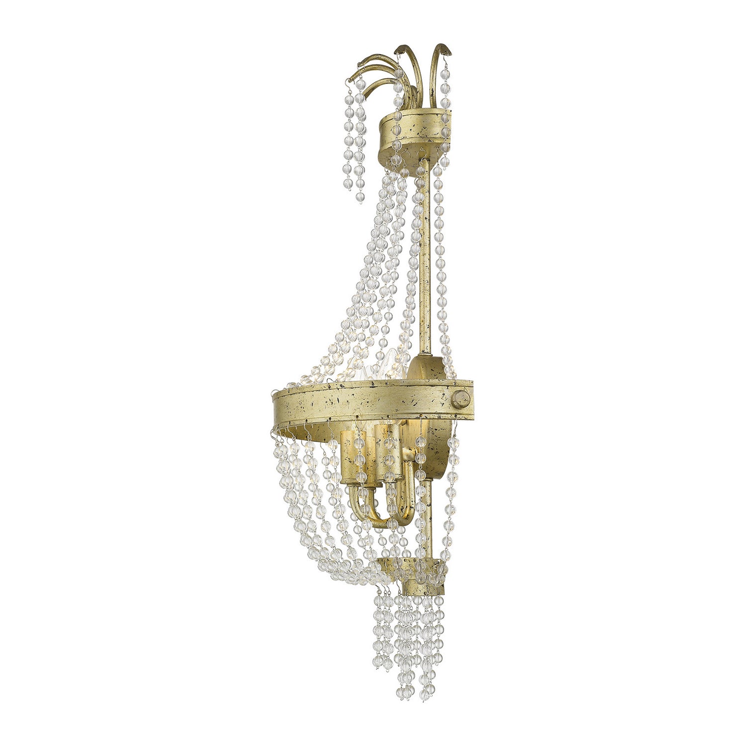 Livex Lighting - 51874-28 - Three Light Wall Sconce - Valentina - Hand Applied Winter Gold