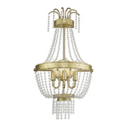Livex Lighting - 51874-28 - Three Light Wall Sconce - Valentina - Hand Applied Winter Gold