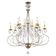 Livex Lighting - 51910-36 - 14 Light Foyer Chandelier - Isabella - Hand Applied European Bronze