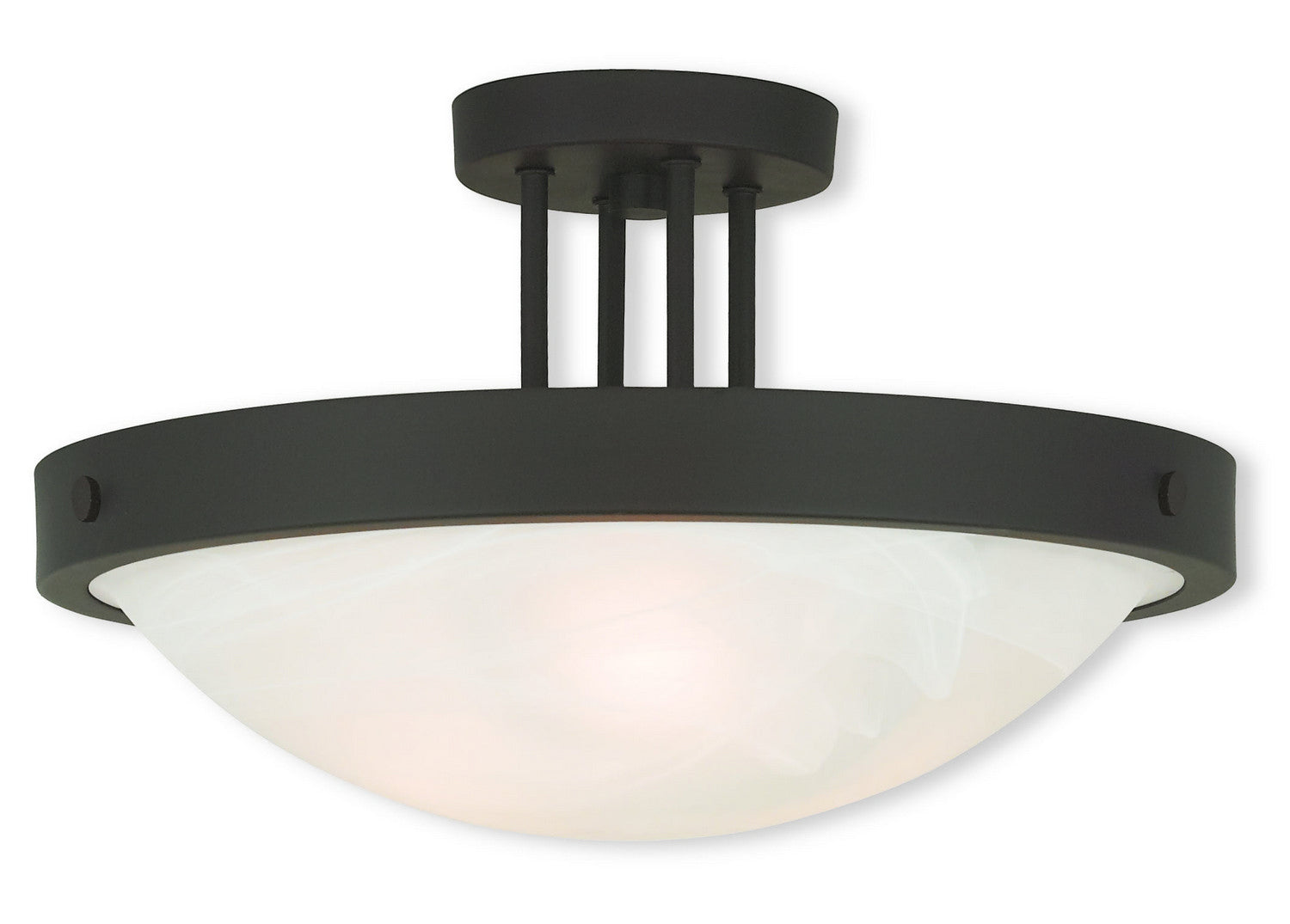 Livex Lighting - 73956-07 - Three Light Ceiling Mount - New Brighton - Bronze