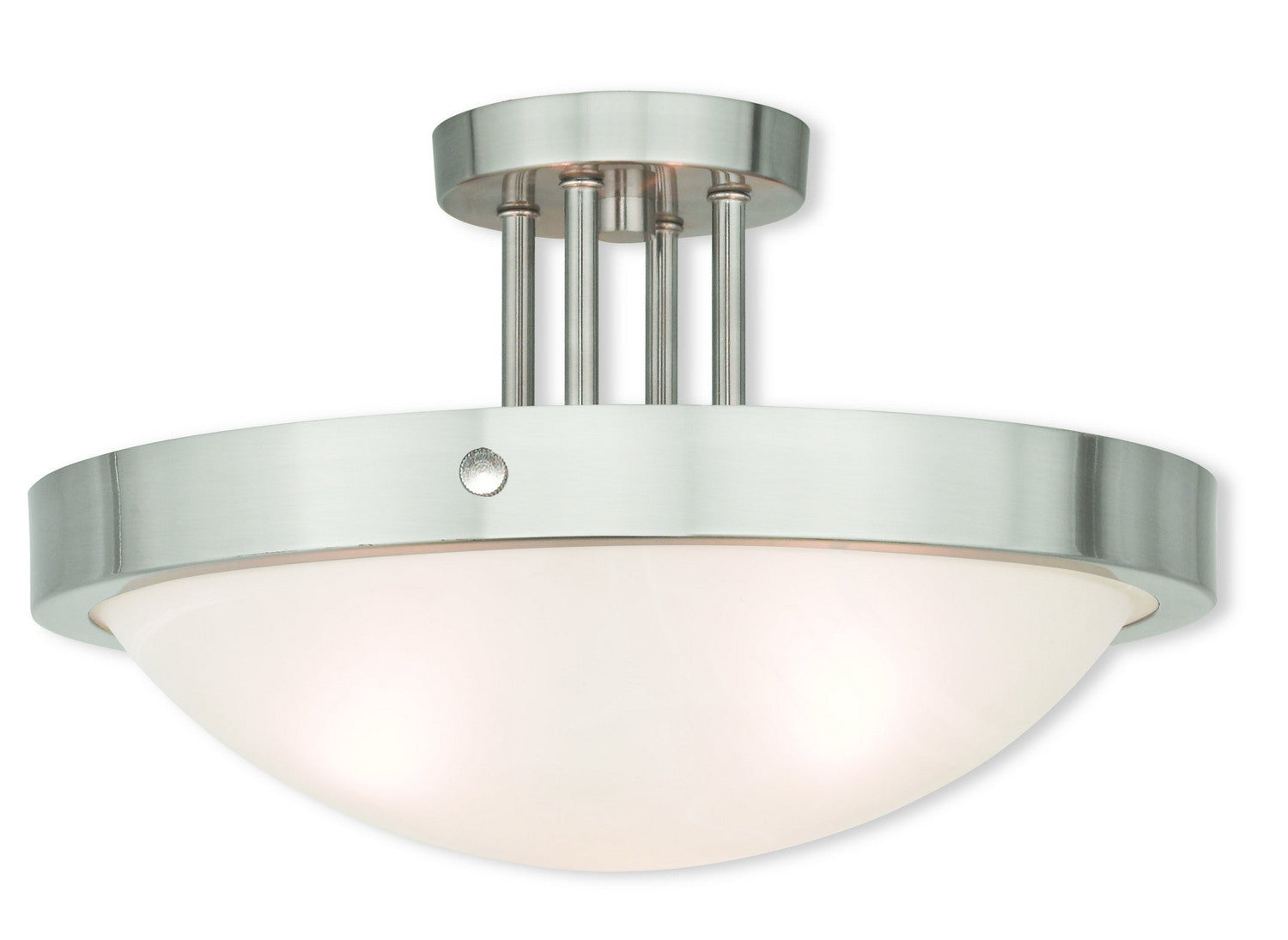 Livex Lighting - 73956-91 - Three Light Ceiling Mount - New Brighton - Brushed Nickel