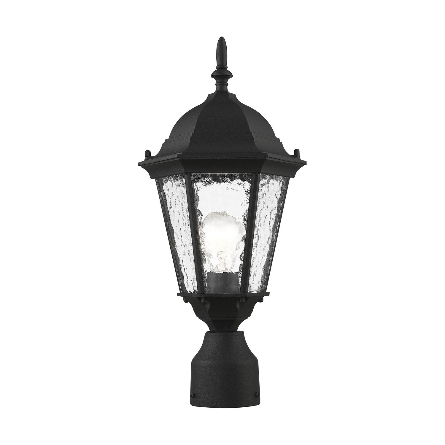 Livex Lighting - 75464-14 - One Light Outdoor Post-Top Lanterm - Hamilton - Textured Black