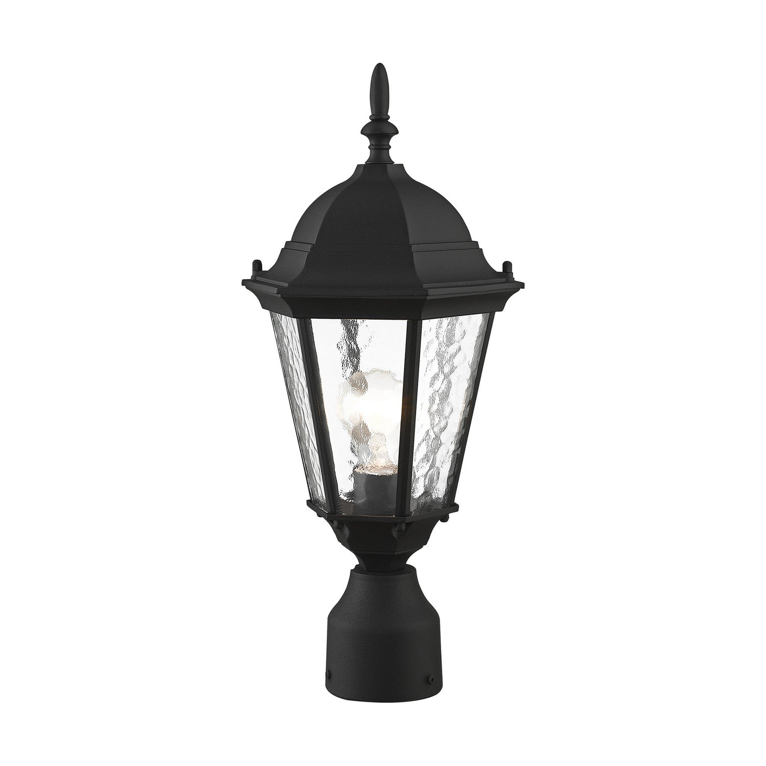 Livex Lighting - 75464-14 - One Light Outdoor Post-Top Lanterm - Hamilton - Textured Black