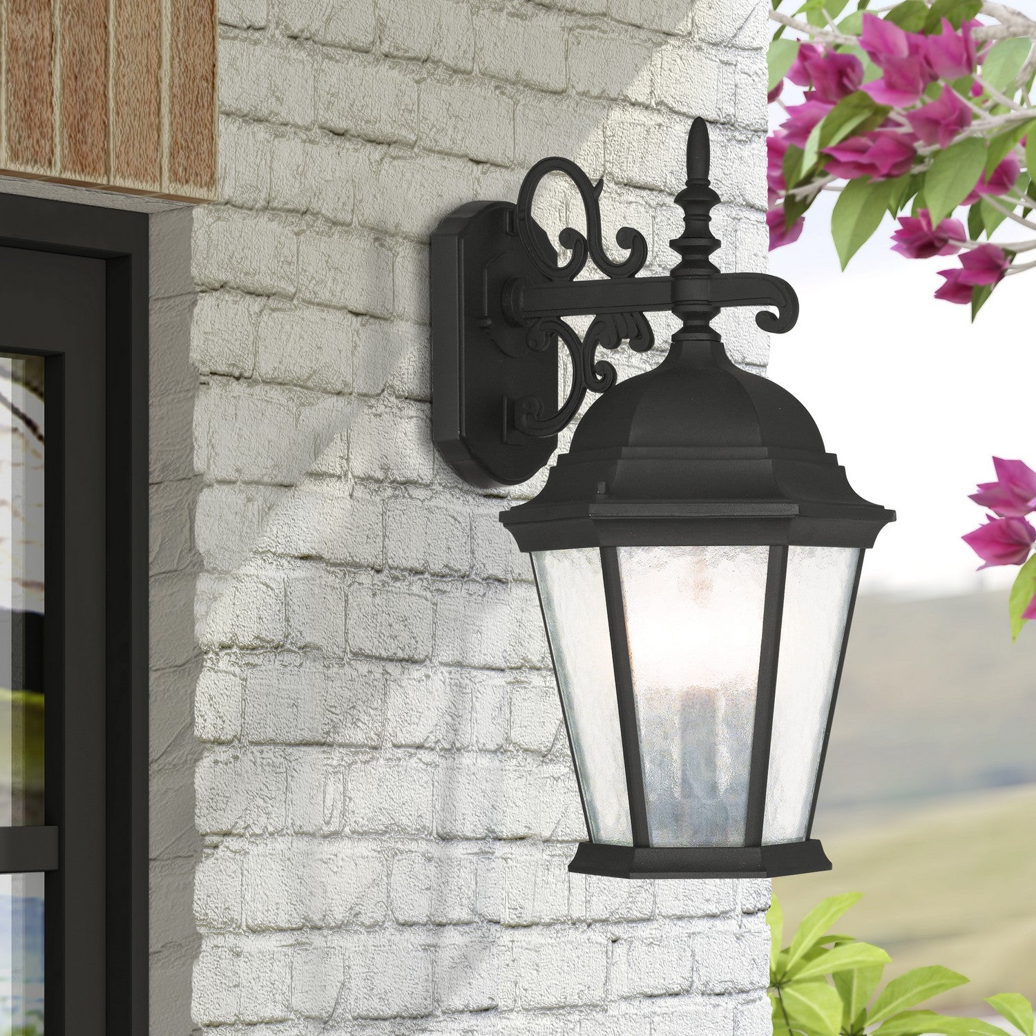 Livex Lighting - 75466-14 - Three Light Outdoor Wall Lantern - Hamilton - Textured Black