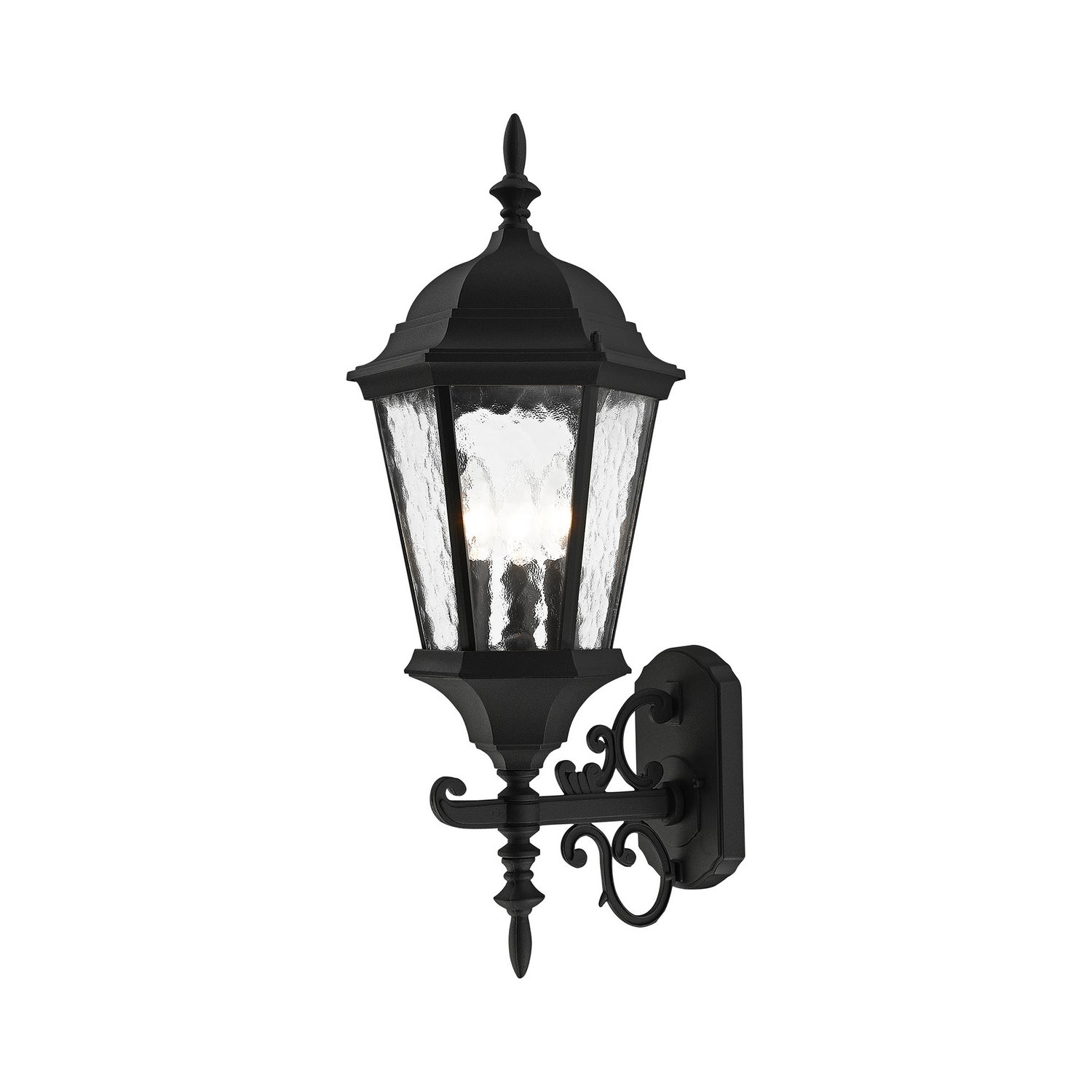 Livex Lighting - 75467-14 - Three Light Outdoor Wall Lantern - Hamilton - Textured Black