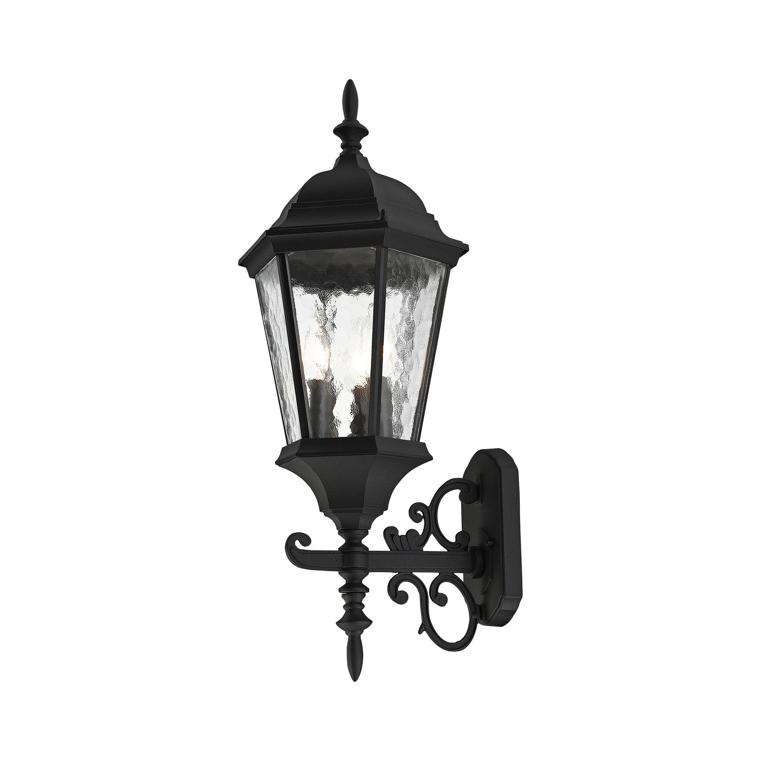 Livex Lighting - 75467-14 - Three Light Outdoor Wall Lantern - Hamilton - Textured Black